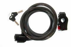 Incuietoare cablu CROSSER CL-823 12x1800mm - Negru