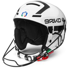 Casca ski BRIKO Slalom FISI - Shiny White Black