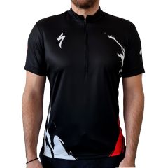 Tricou SPECIALIZED Men's Ride 1/4 Zip SS - Trail of Flames