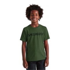 Tricou SPECIALIZED Youth Wordmark SS - Olive Green